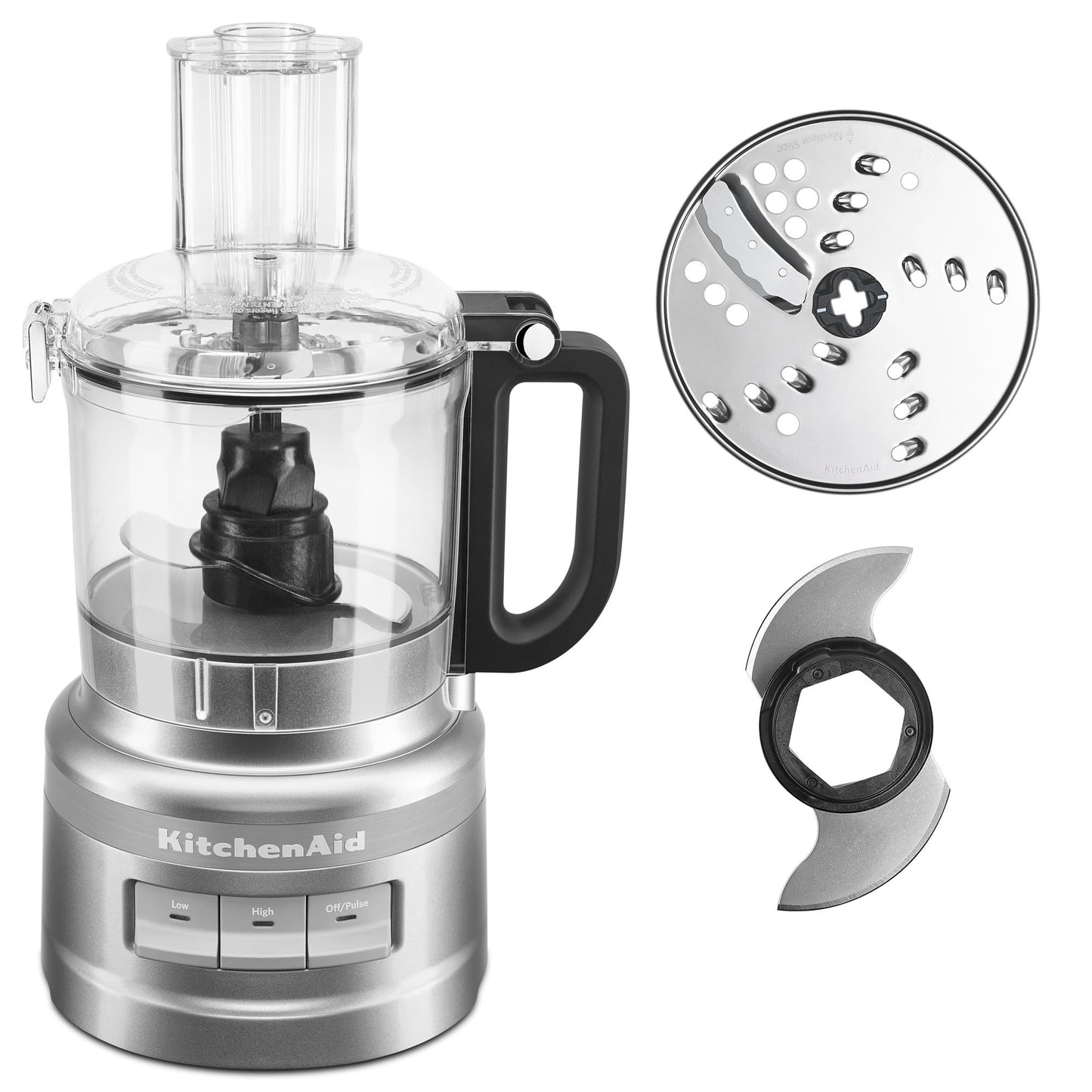 KitchenAid KFP0718ER 7-Cup Food Processor Chop, Puree, Shred and Slice - Empire Red